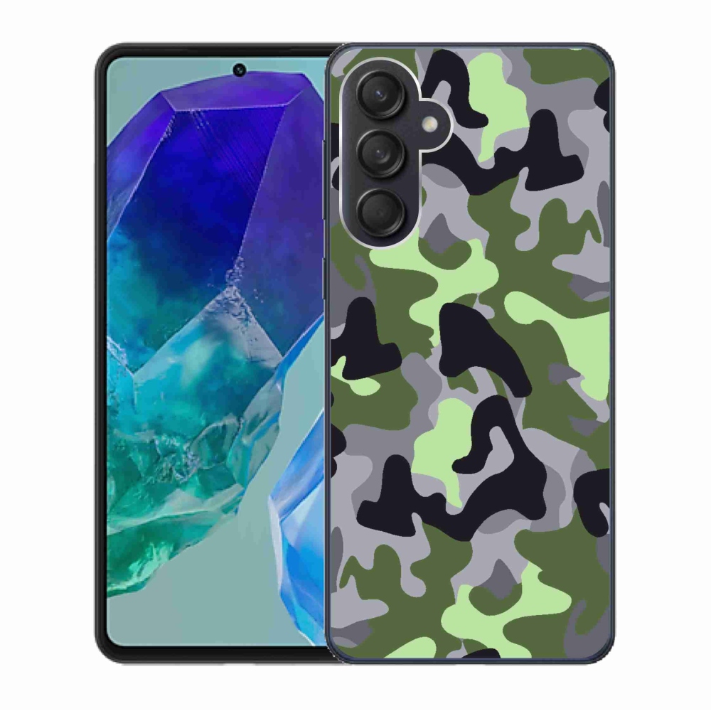 Gelový kryt mmCase na Samsung Galaxy M55 5G - maskáčový vzor 7