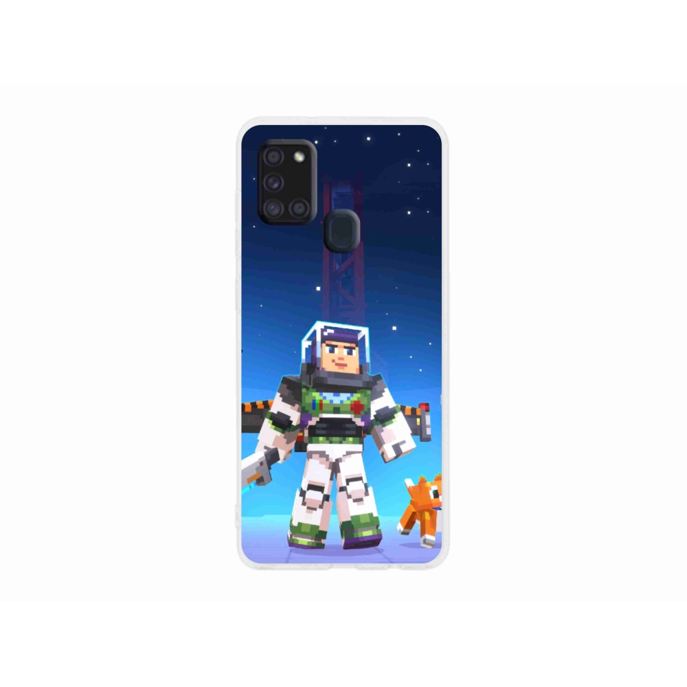 Gelový kryt mmCase na Samsung Galaxy A21s - minecraft 2