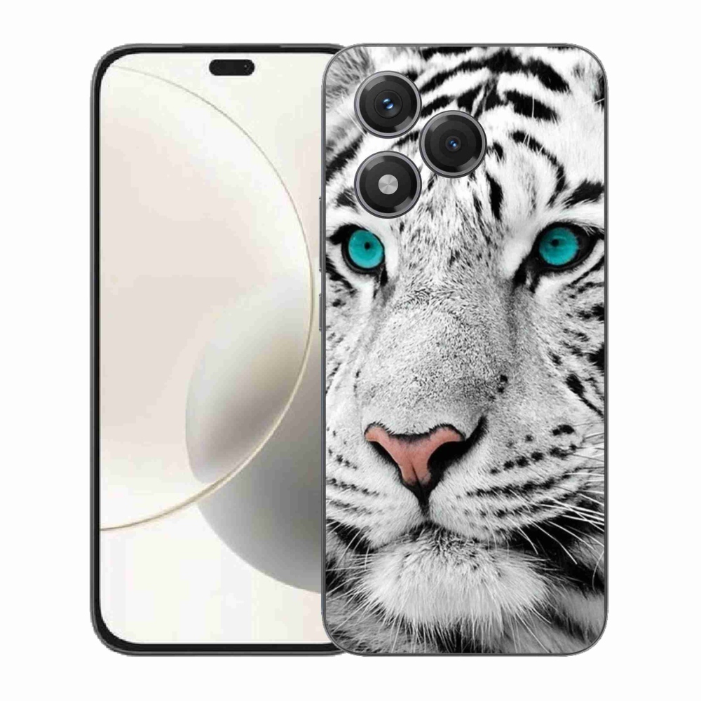 Gelový kryt mmCase na Honor 400 Lite - bílý tygr