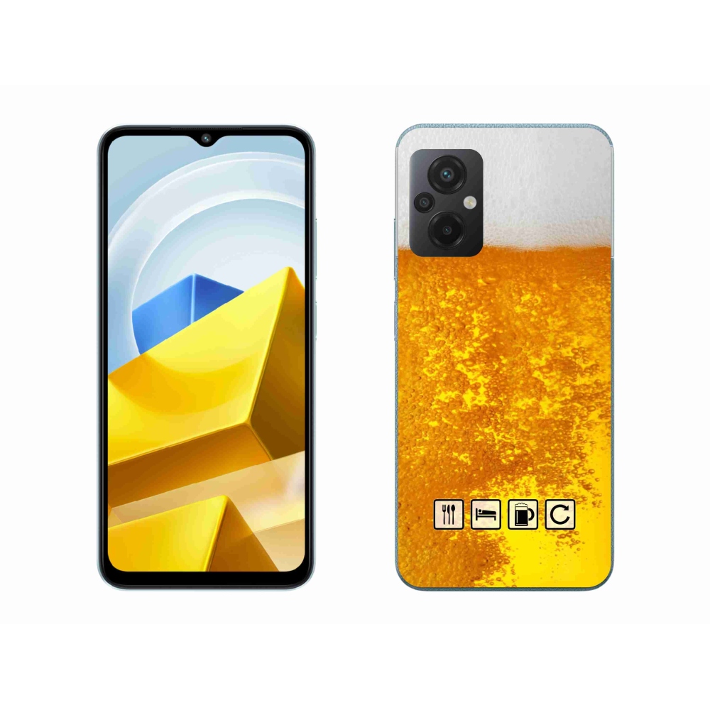 Gelový kryt mmCase na Xiaomi Poco M5 4G - pivní motiv 3