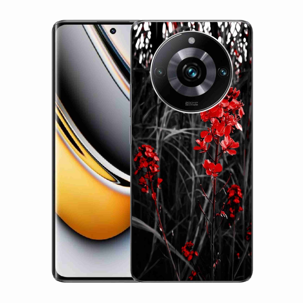 Gelový kryt mmCase na Realme 11 Pro/11 Pro+ - červená rostlina