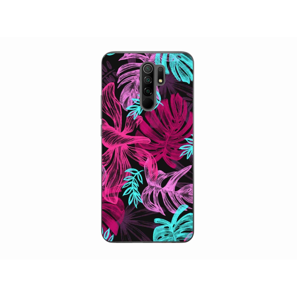 Gelový kryt mmCase na mobil Xiaomi Redmi 9 - květiny 1