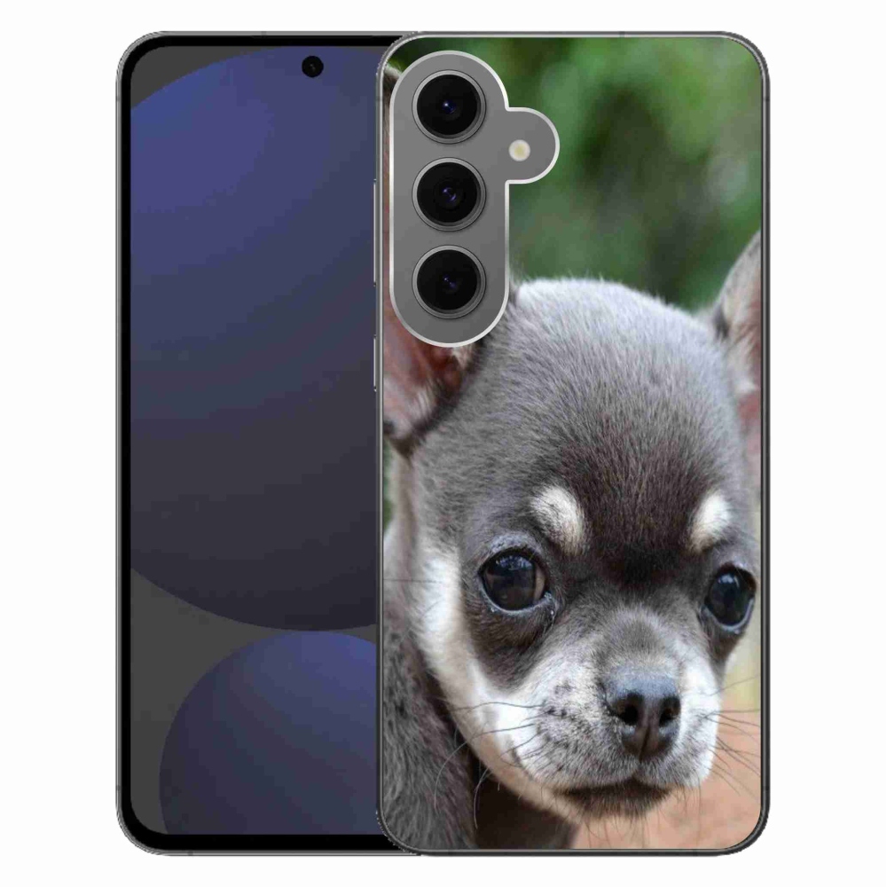 Gelový obal mmCase na Samsung Galaxy S24 FE - čivava