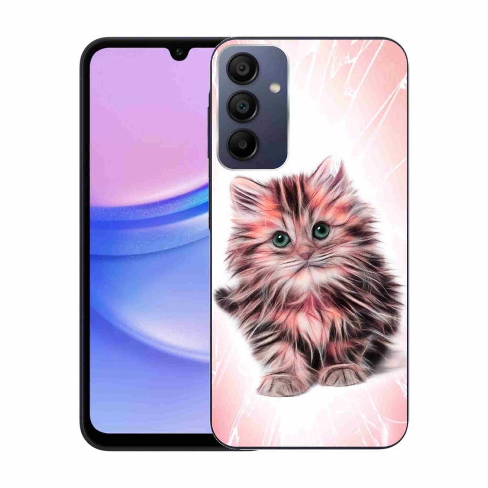 Gelový kryt mmCase na Samsung Galaxy A15 4G/5G - roztomilé kotě