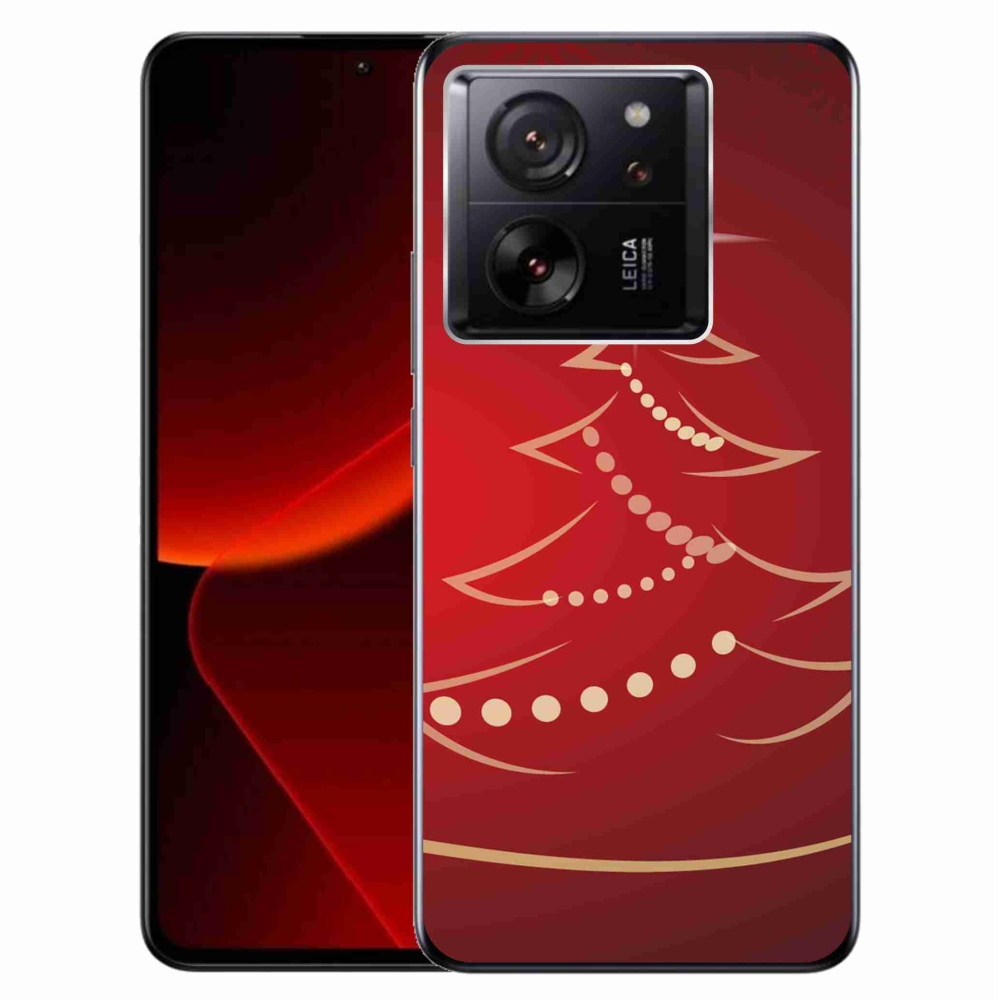 Gelový kryt mmCase na Xiaomi 13T/13T Pro - kreslený vánoční stromek