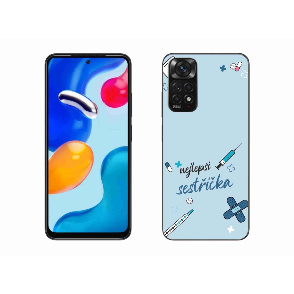 Gelový kryt mmCase na Xiaomi Redmi Note 11S 4G - nejlepší sestřička modré pozadí