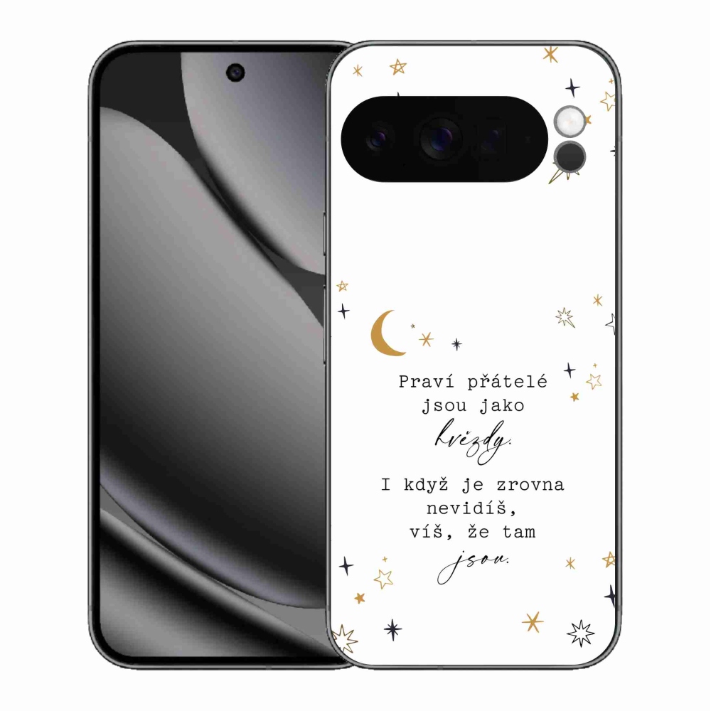 Gelový kryt mmCase na Google Pixel 10 Pro XL - citát 6 bílé pozadí