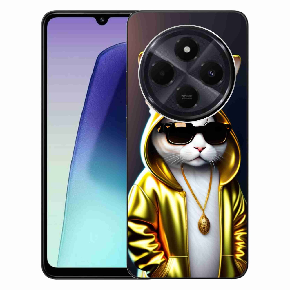 Gelový kryt mmCase na Xiaomi Redmi 14C/Poco C75 - kočka boss