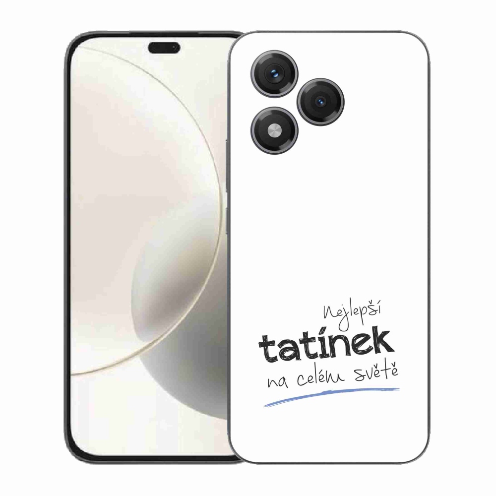 Gelový kryt mmCase na Honor 400 Lite - nejlepší tatínek 4 bílé pozadí