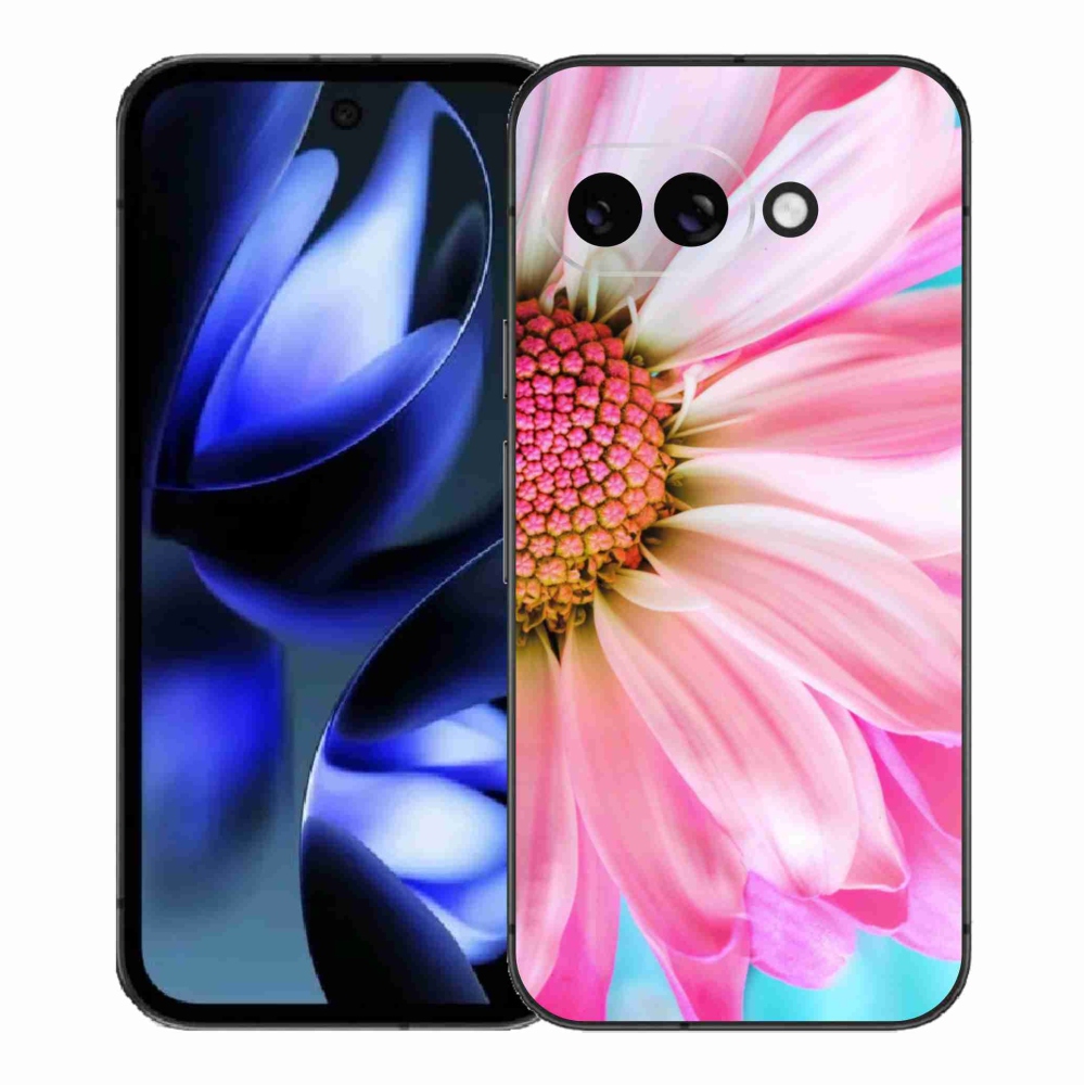 Gelový kryt mmCase na Google Pixel 9a - růžová květina