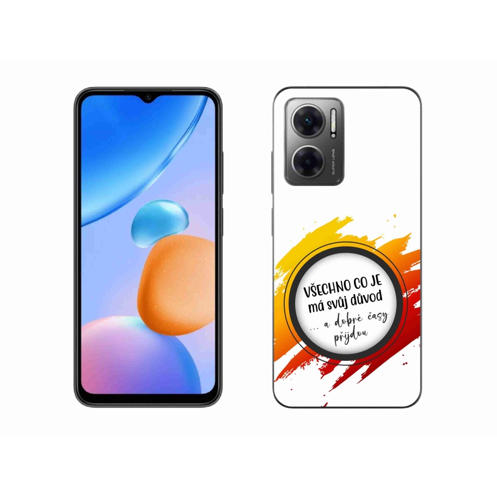 Gelový kryt mmCase na Xiaomi Redmi 10 5G - citát 3 bílé pozadí