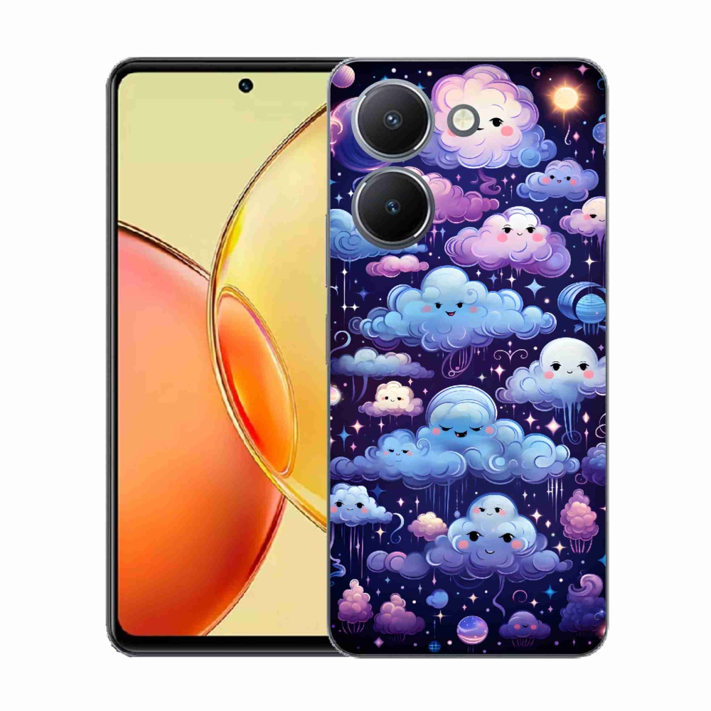 Gelový kryt mmCase na Vivo Y36 - mráčky