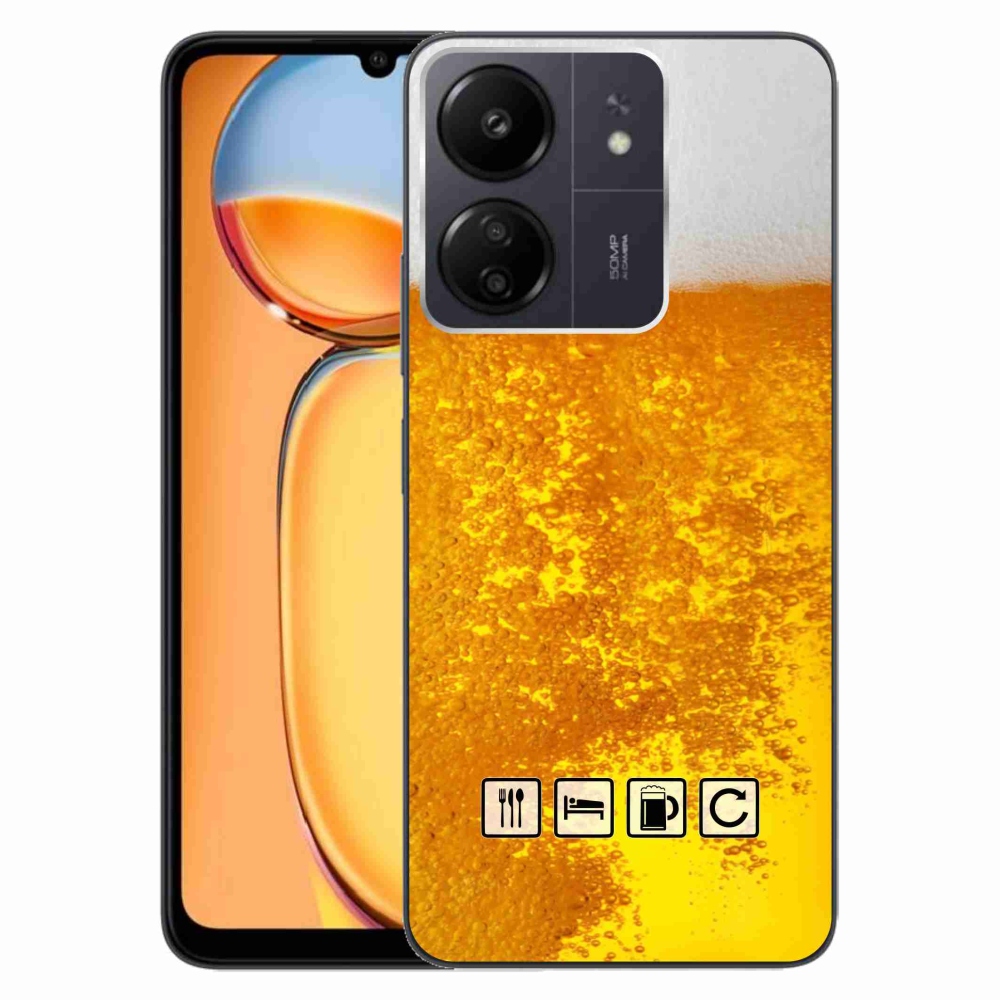 Gelový kryt mmCase na Xiaomi Poco C65/Redmi 13C - pivní motiv 3