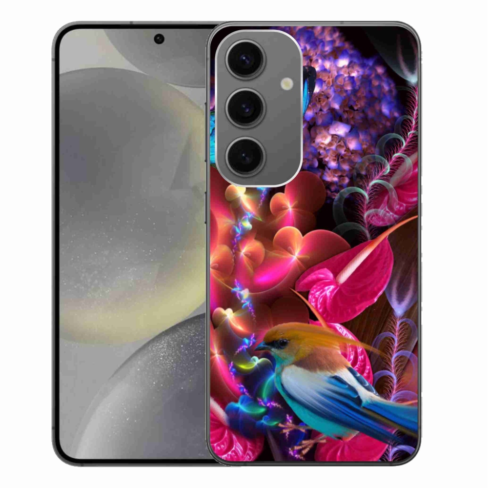 Gelový kryt mmCase na Samsung Galaxy S24+ - barevné květiny