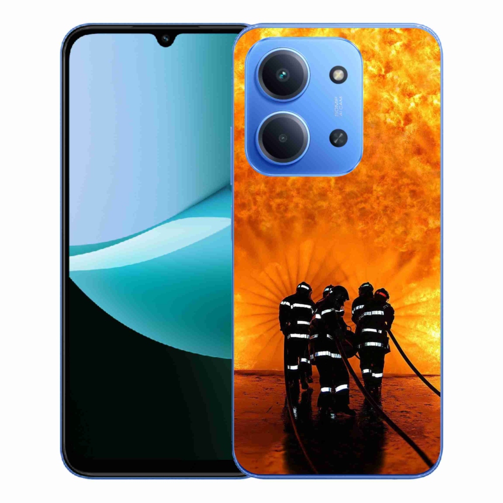 Gelový kryt mmCase na Xiaomi Redmi 15C 4G/5G (173mm) - požár
