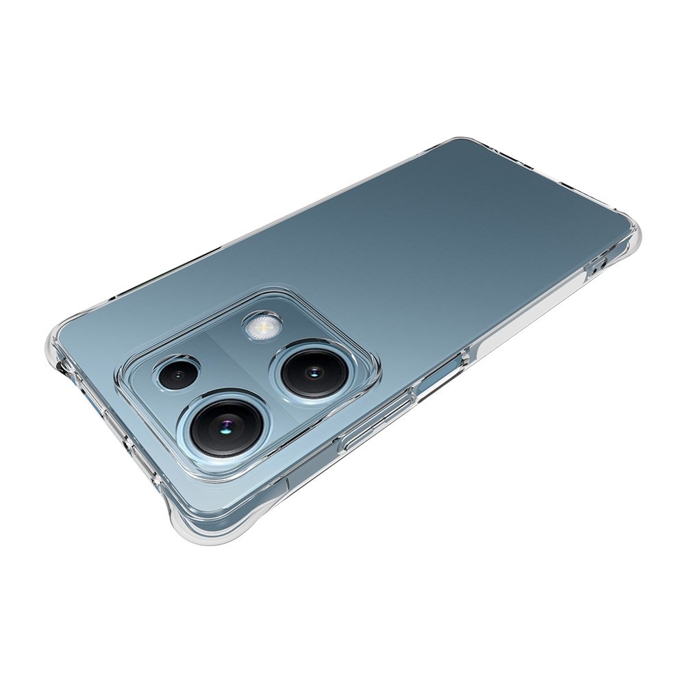 Průhledný gelový obal s vyztuženými rohy na Xiaomi Redmi Note 14S