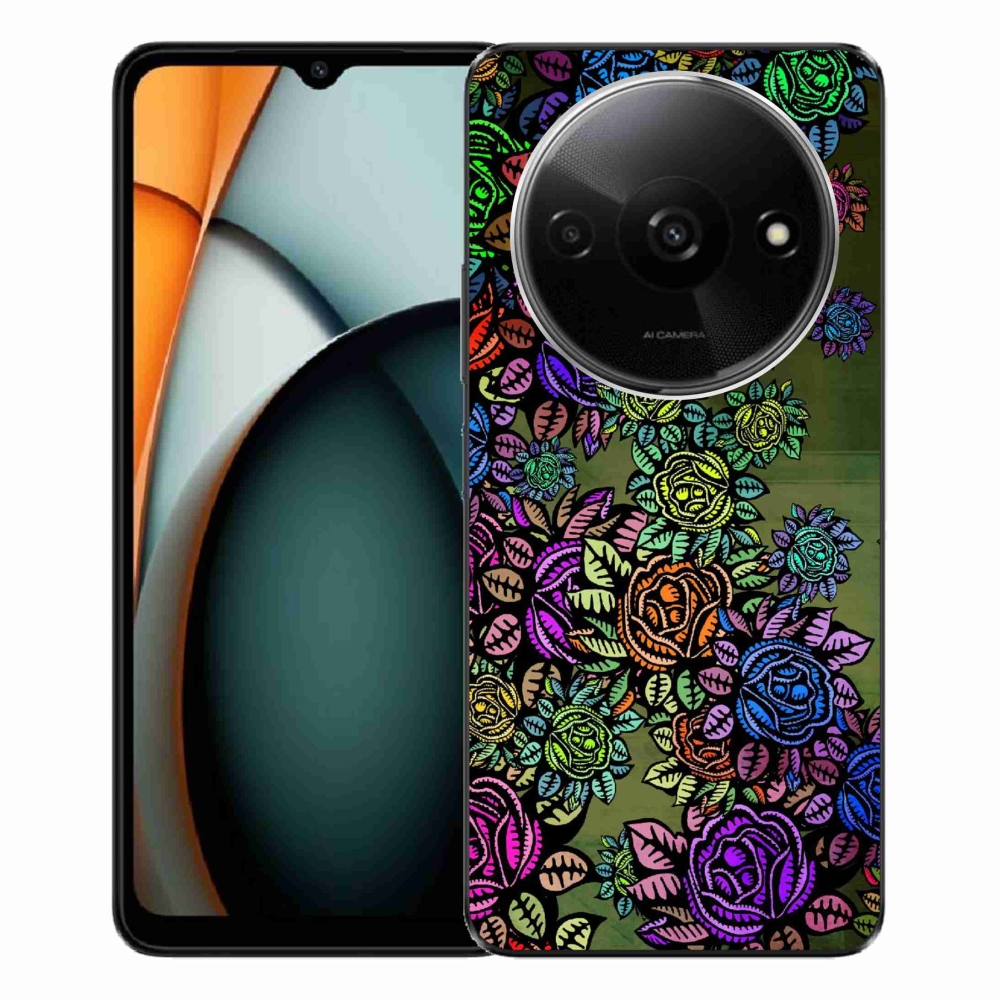 Gelový kryt mmCase na Xiaomi Redmi A3 - květiny 6