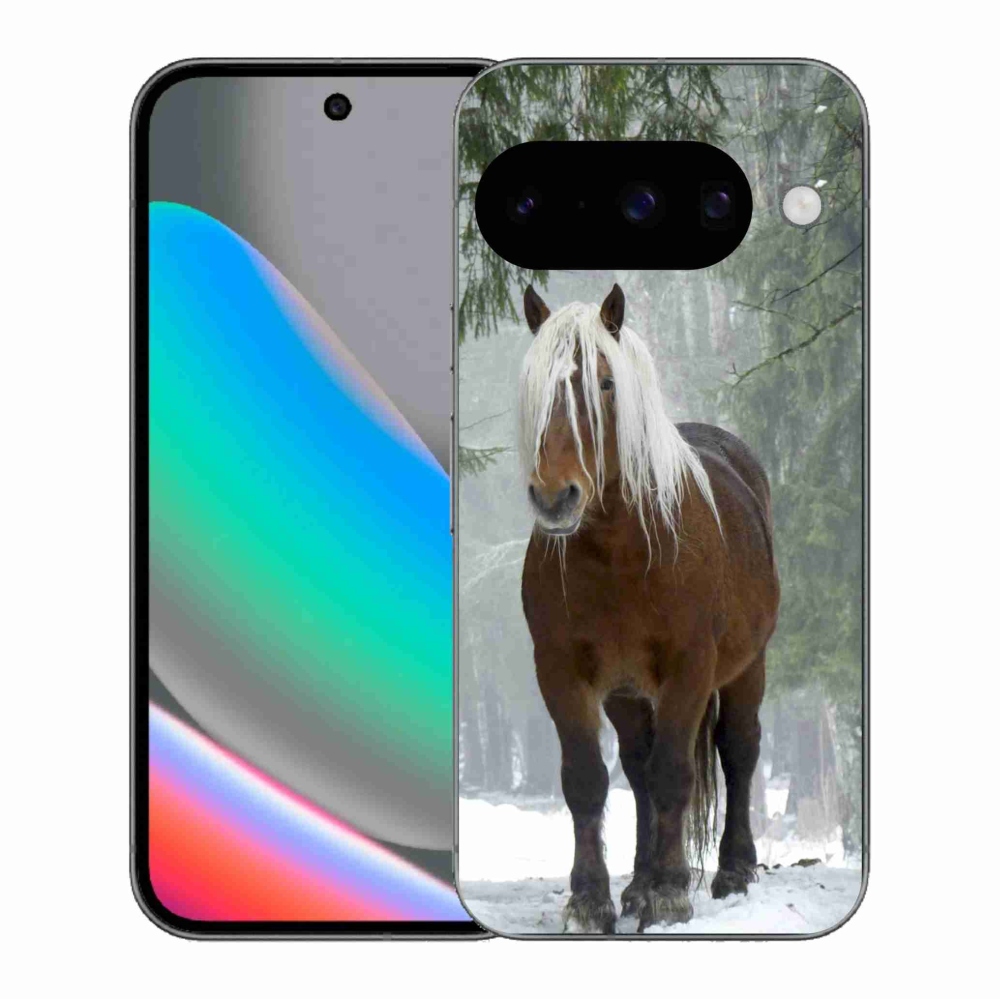 Gelový kryt mmCase na Google Pixel 10 - kůň v lese