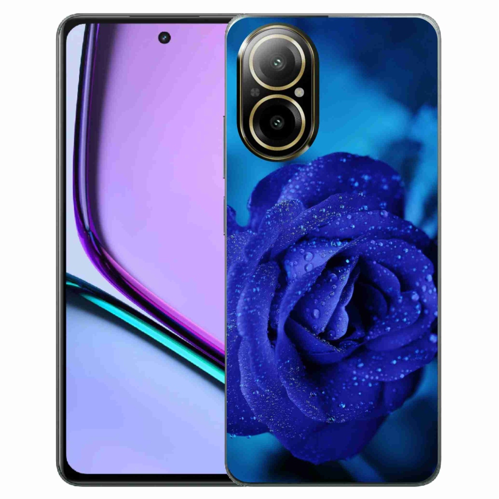 Gelový obal mmCase na Realme C67 - modrá růže