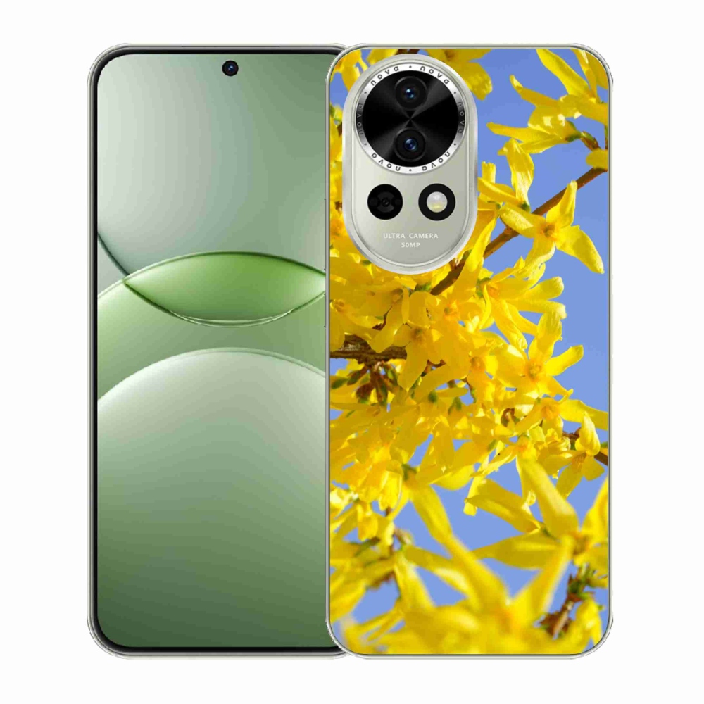 Gelový kryt mmCase na Huawei Nova 13 5G - žluté květy