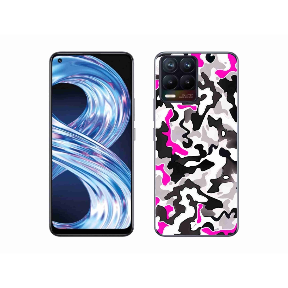 Gelový kryt mmCase na Realme 8 4G - maskáčový vzor 5