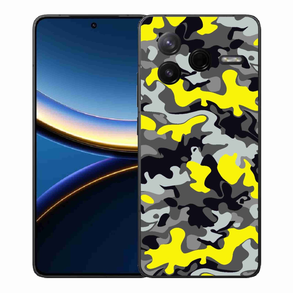 Gelový kryt mmCase na Xiaomi Poco F7 Pro - maskáčový vzor 6