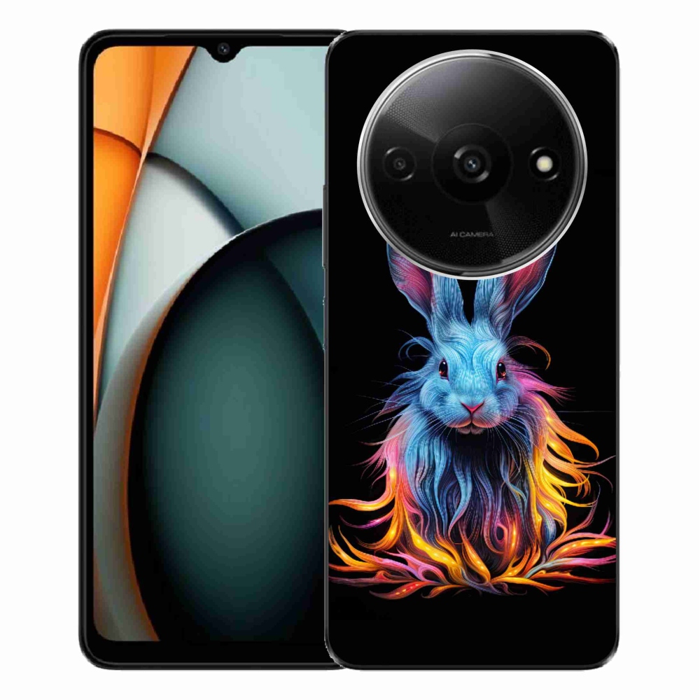 Gelový kryt mmCase na Xiaomi Redmi A3 - abstraktní zajíc
