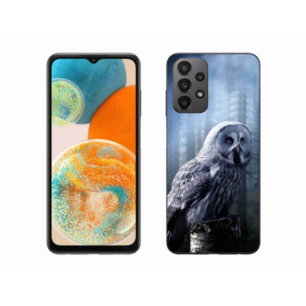 Gelový kryt mmCase na Samsung Galaxy A23 4G/5G - sova