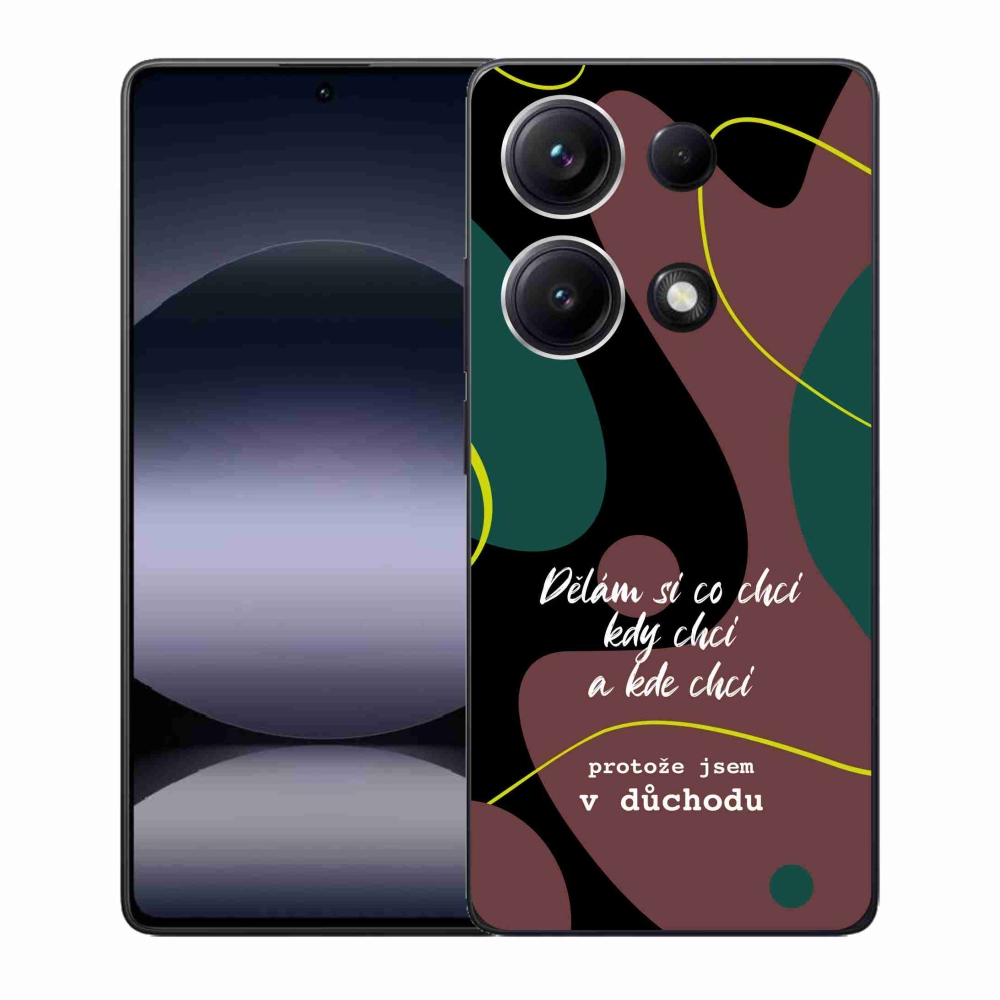 Gelový kryt mmCase na Xiaomi Redmi Note 14S - vtipný text 10 černé pozadí