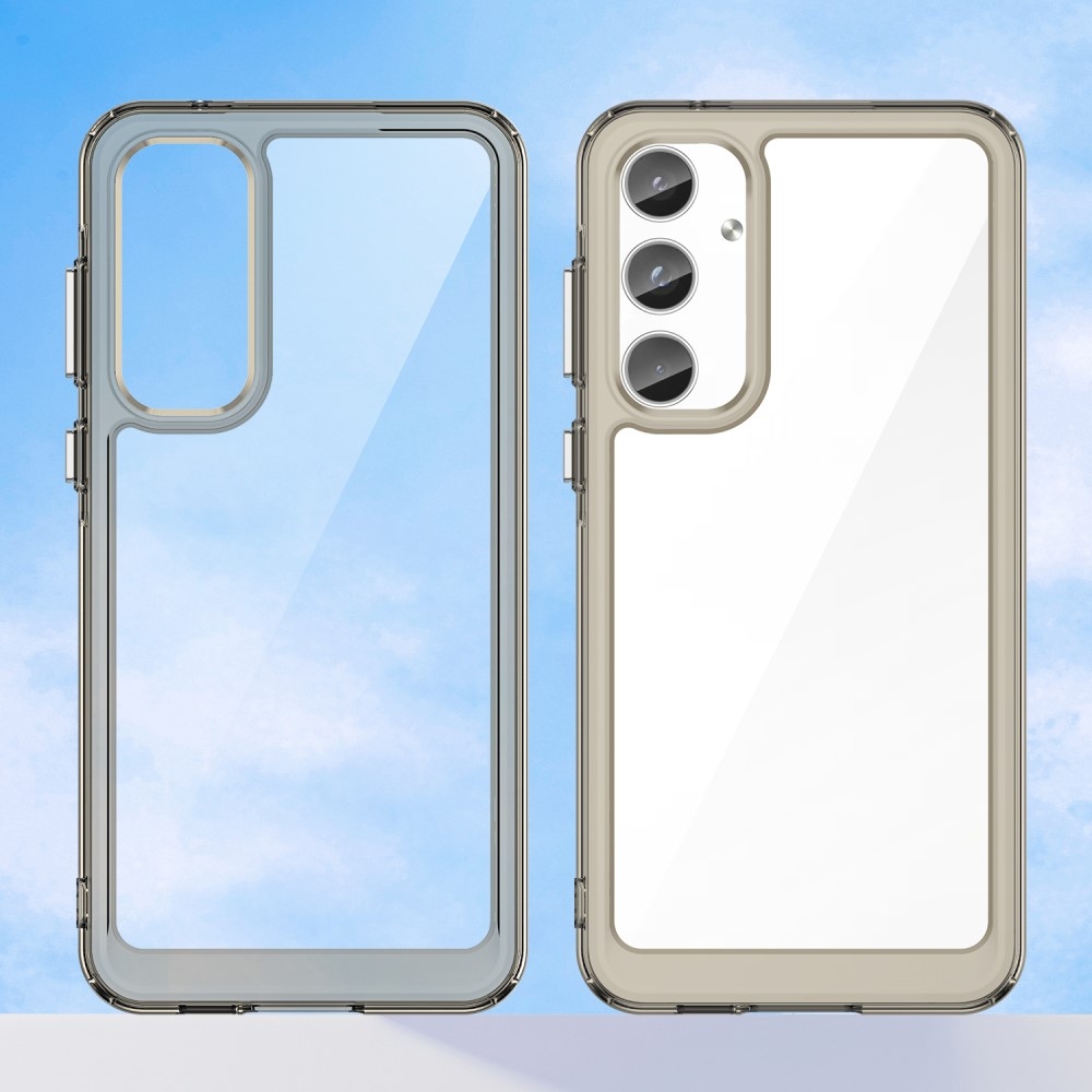 Gelový obal s pevnými zády na Samsung Galaxy A55 5G - šedý