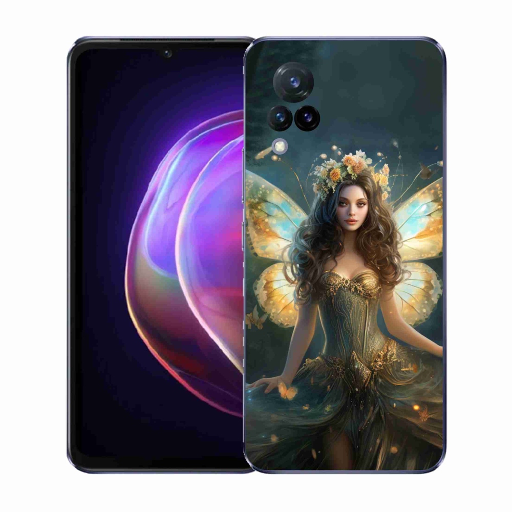 Gelový kryt mmCase na Vivo V21 4G/5G - motýlí žena