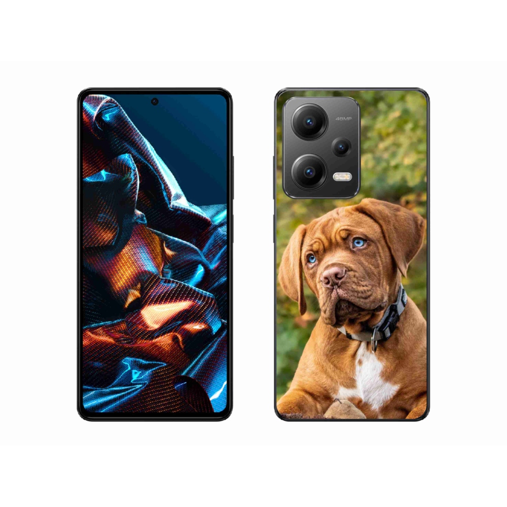 Gelový kryt mmCase na mobil Xiaomi Redmi Note 12 Pro 5G - štěně