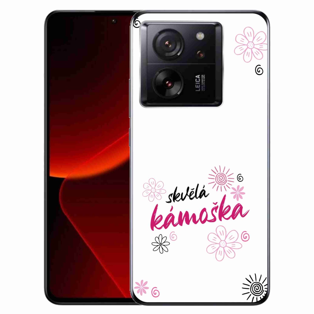 Gelový kryt mmCase na Xiaomi 13T/13T Pro - skvělá kámoška bílé pozadí