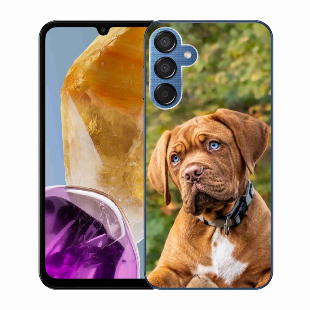 Gelový kryt mmCase na Samsung Galaxy M15 5G - štěně 