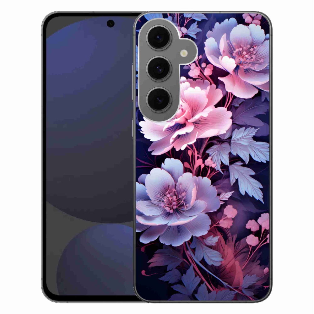 Gelový kryt mmCase na Samsung Galaxy S24 FE - květiny 11