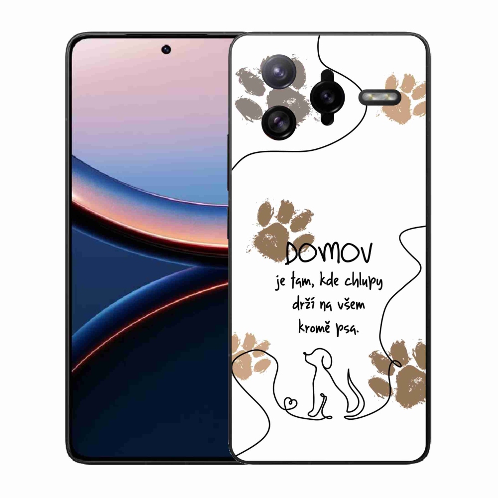 Gelový kryt mmCase na Xiaomi Poco F7 Ultra - psí motiv bílé pozadí