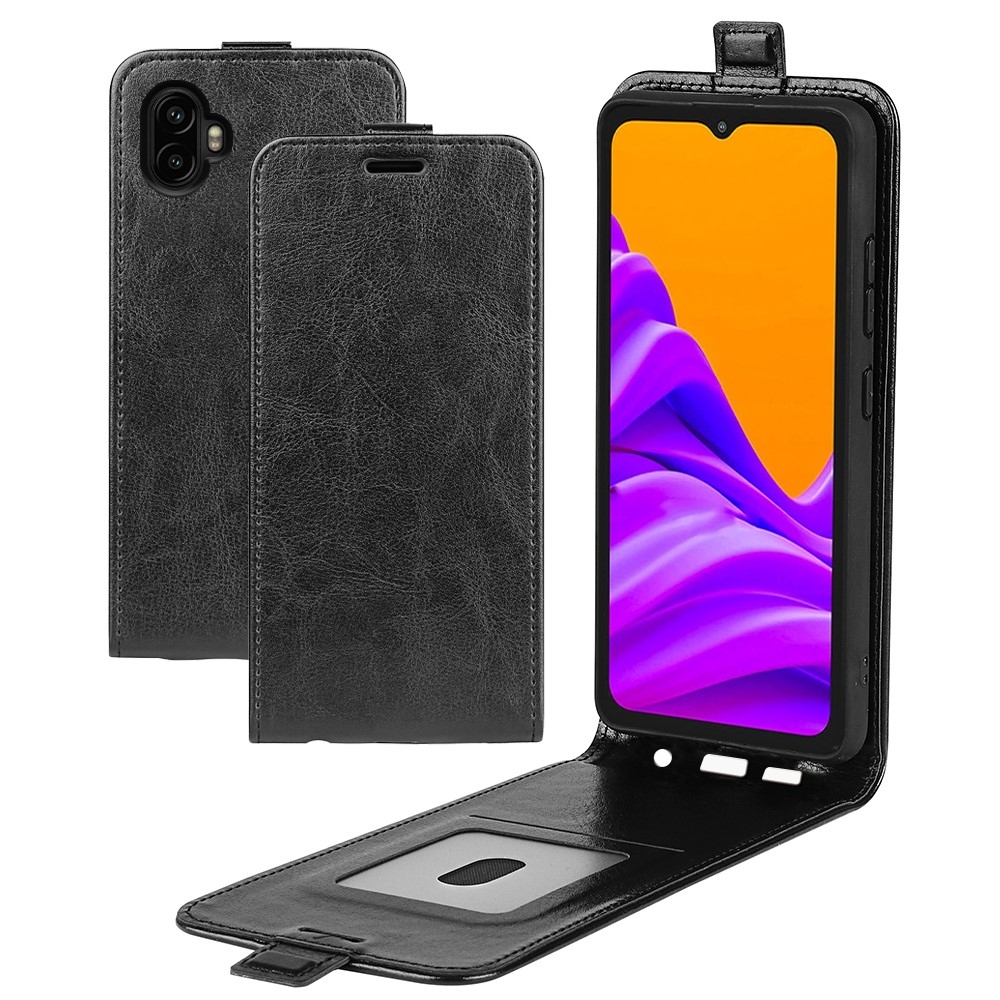 Vertical knížkové pouzdro na Samsung Galaxy Xcover 7 Pro - černé