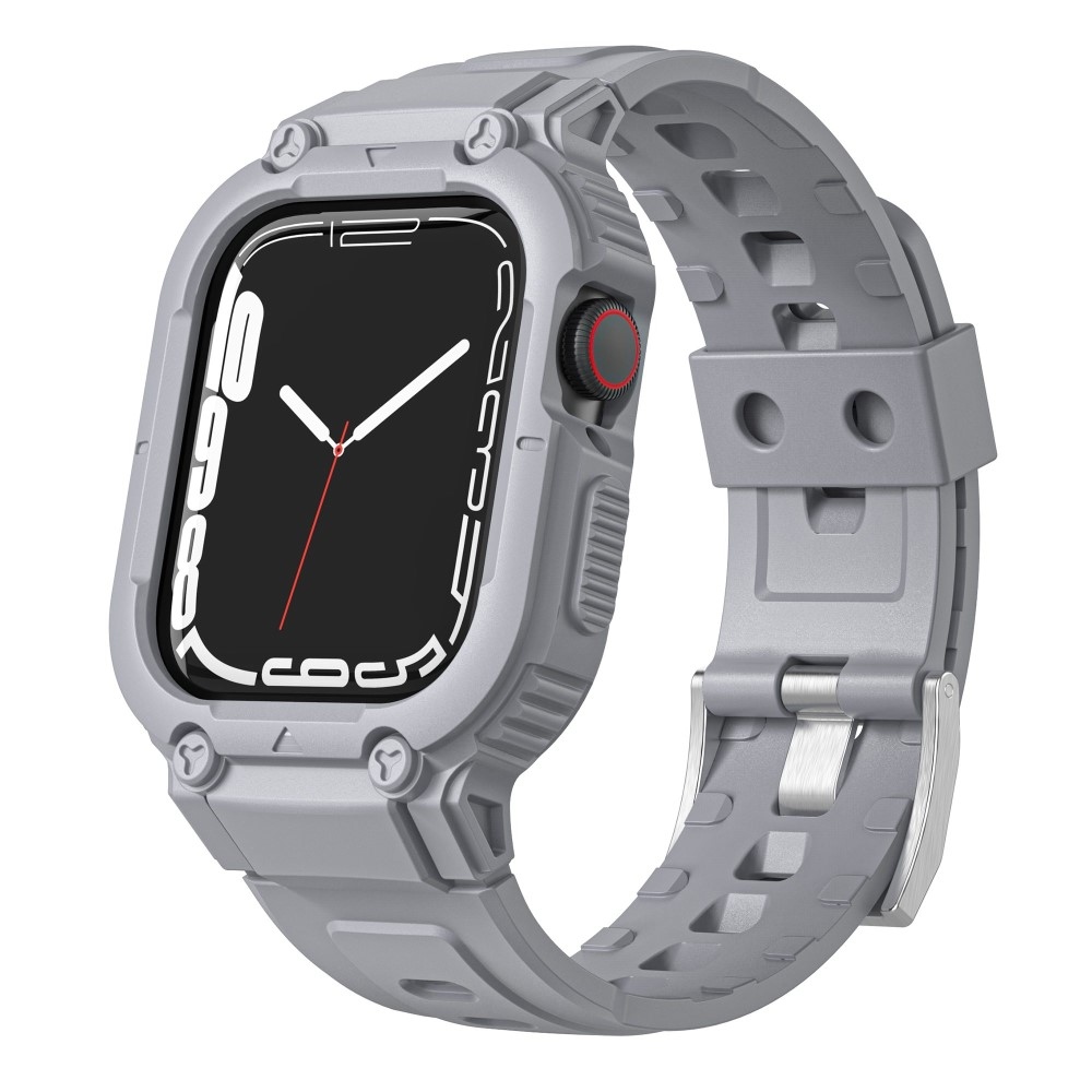 Drop ochranné silikonové pouzdro s řemínkem na Apple Watch Ultra 49mm - šedé