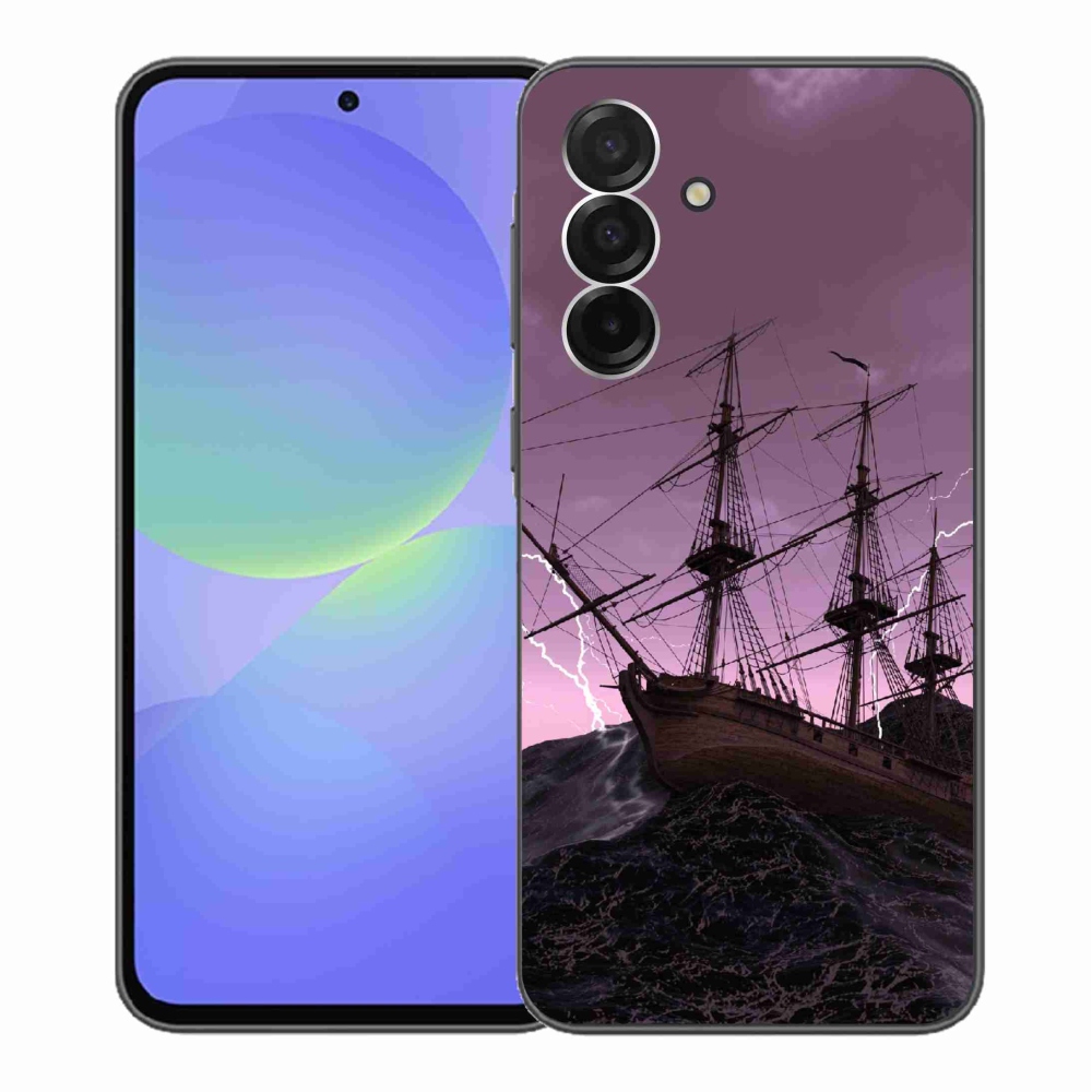 Gelový kryt mmCase na Samsung Galaxy A36 5G - loď v bouři