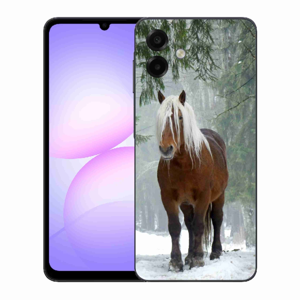 Gelový kryt mmCase na Samsung Galaxy A07 4G - kůň v lese