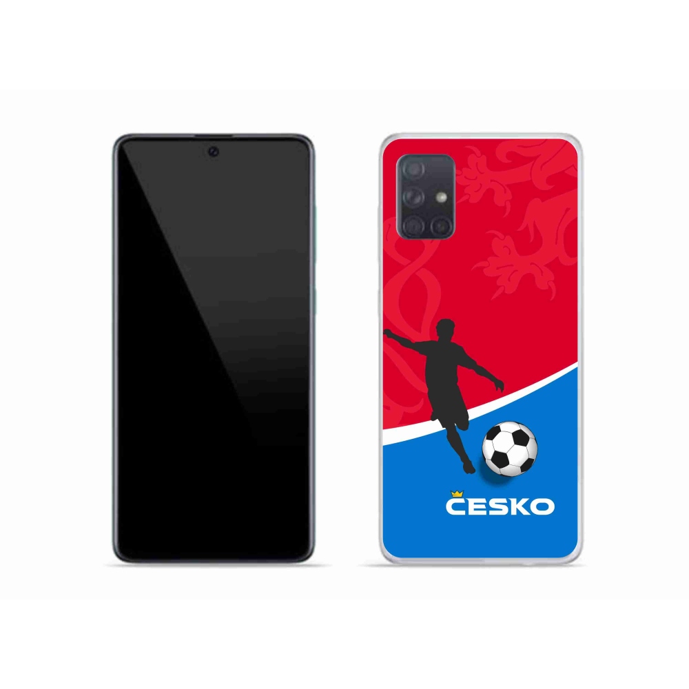 Gelový kryt mmCase na Samsung Galaxy A51 - fotbal Česko