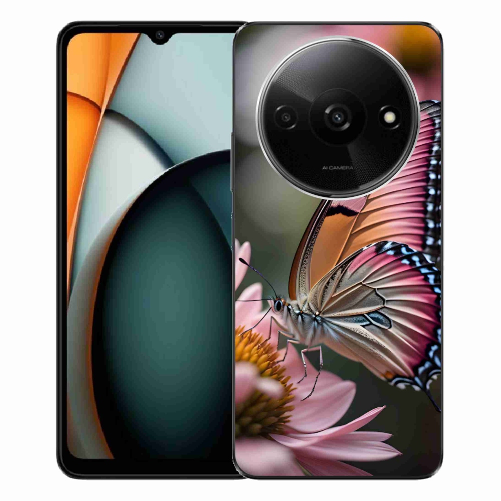 Gelový kryt mmCase na Xiaomi Redmi A3 - barevný motýl