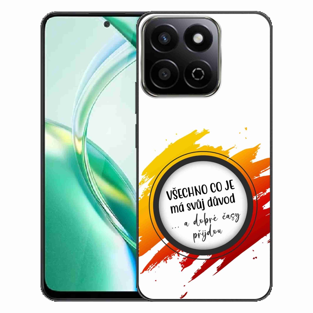Gelový kryt mmCase na Honor 200 Smart 5G - citát 3 bílé pozadí