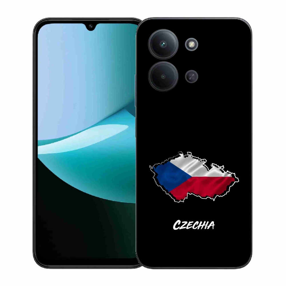 Gelový kryt mmCase na Xiaomi Redmi 15C 4G (171mm)/Poco C85 4G (171mm) - Czechia černé pozadí