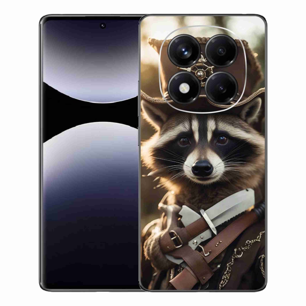 Gelový kryt mmCase na Xiaomi Redmi Note 14 Pro - mýval v uniformě