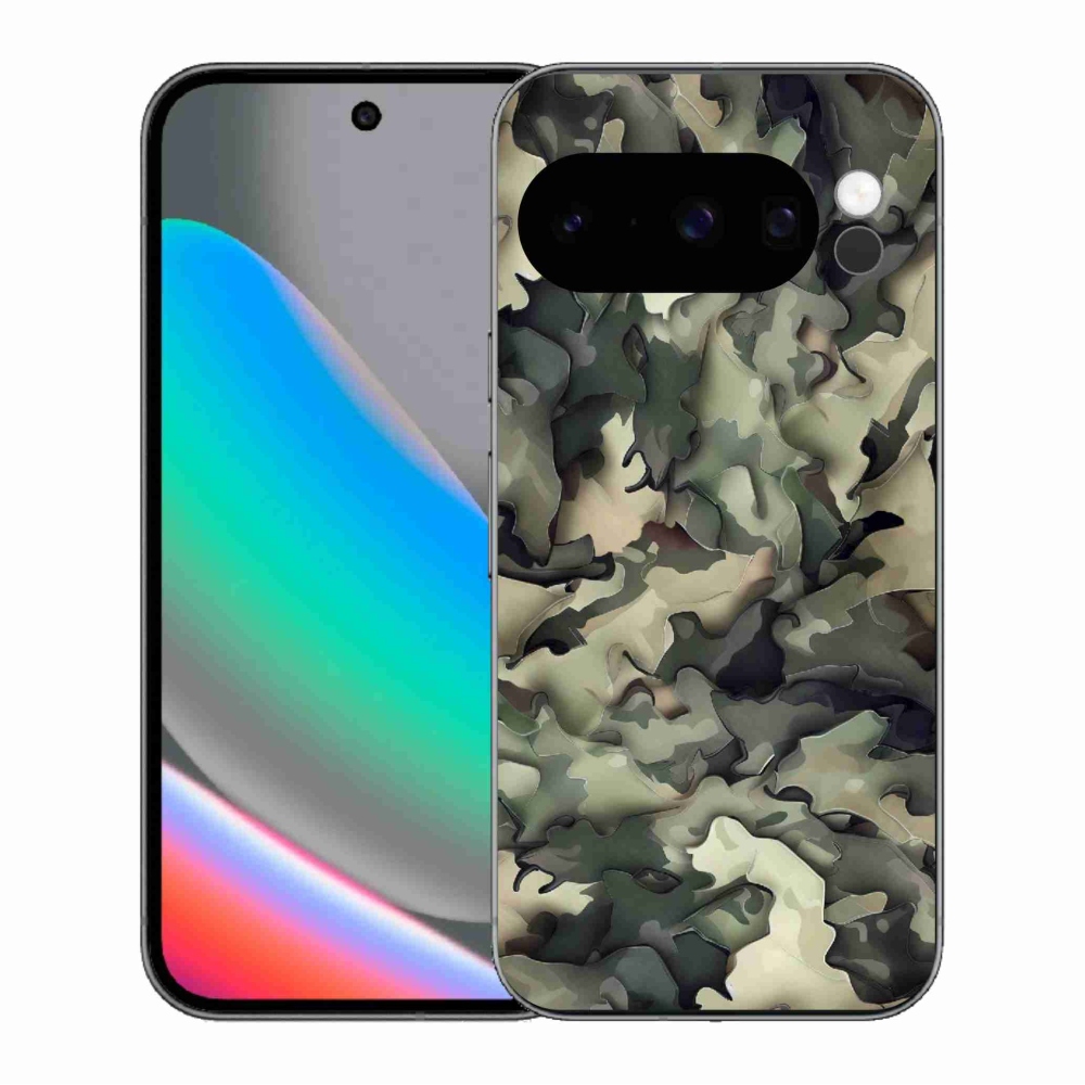 Gelový kryt mmCase na Google Pixel 10 Pro - maskáčový vzor 9