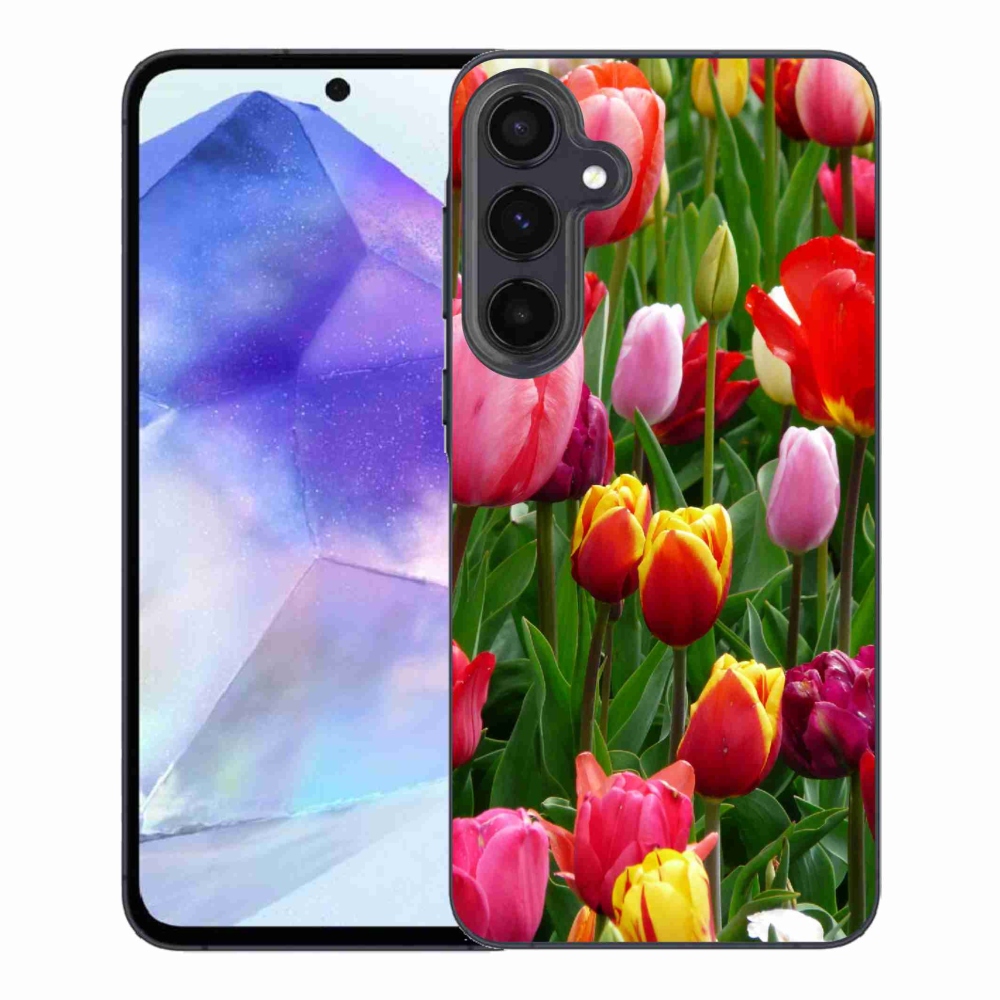 Gelový kryt mmCase na Samsung Galaxy A55 5G - tulipány