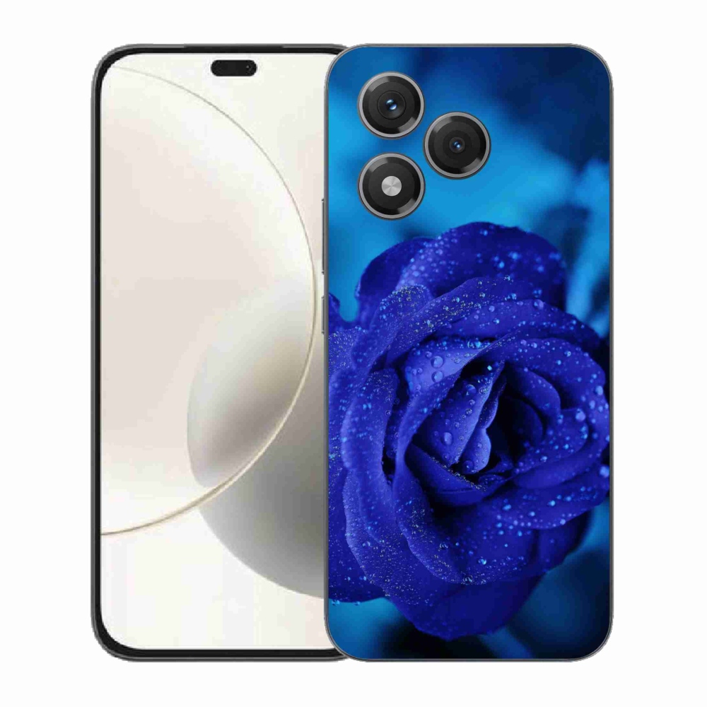 Gelový kryt mmCase na Honor 400 Lite - modrá růže