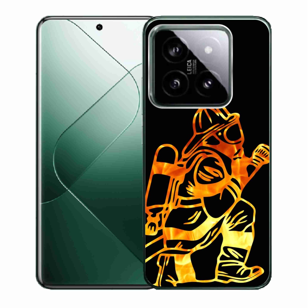 Gelový kryt mmCase na Xiaomi 14 - hasič 1