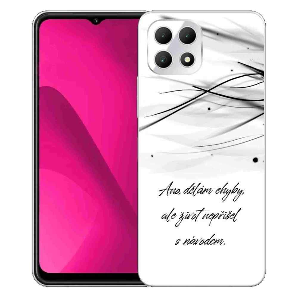 Gelový kryt mmCase na T-Mobile T Phone 2 - citát bílé pozadí